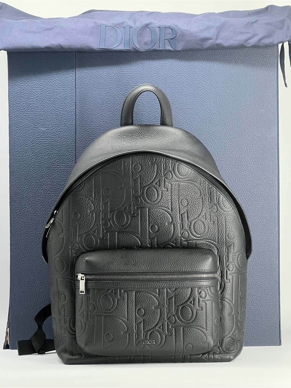 Christian Dior Backpack Rider 2.0 Gravity Black Leather